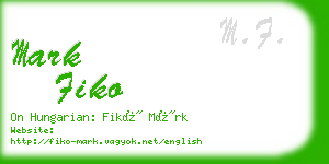 mark fiko business card
